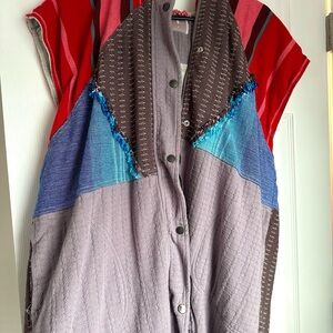 Free people long oversized vest